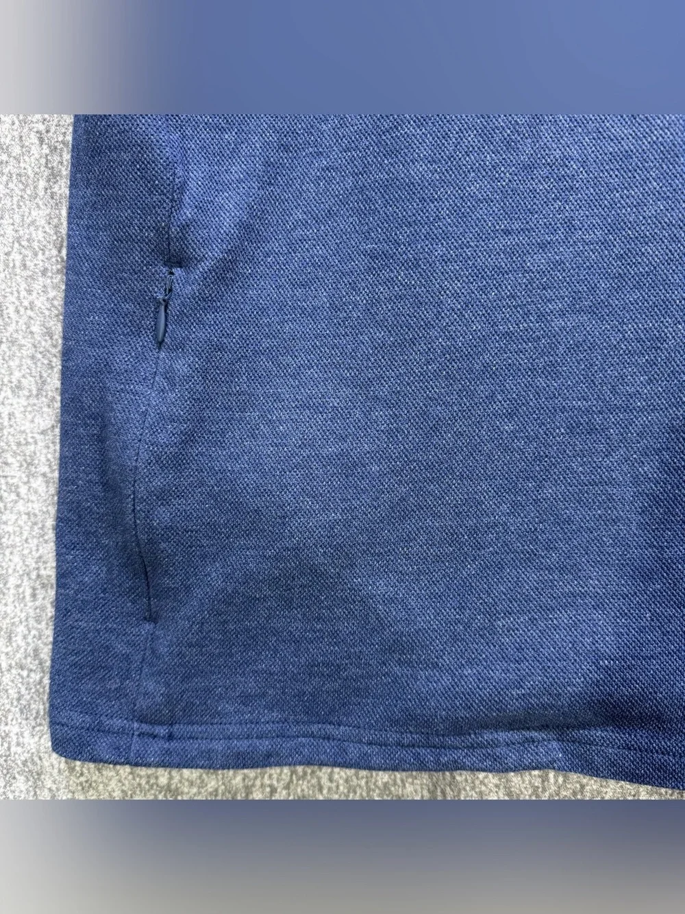 J. Crew Performance Blue Half-Zip Pullover With COOLMAX Technology Size Medium